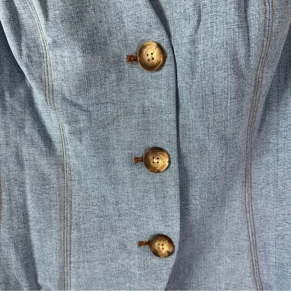 NWT VERONICA BEARD Avalina Denim Vest in Blue Mirage SZ US 6 - Picture 4 of 8